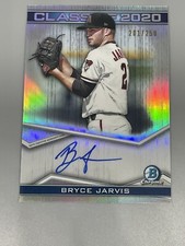 Bryce Jarvis 2020 Bowman Draft Chrome Class Of 2020 /250 Refractor Auto C20A-BJ
