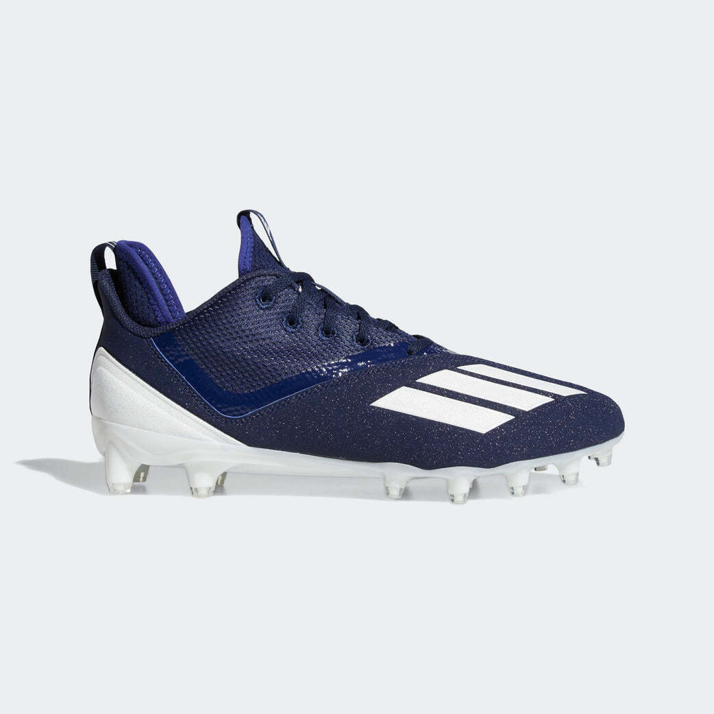 New Men's Adidas Adizero Scorch Football Cleats Navy Blue White
