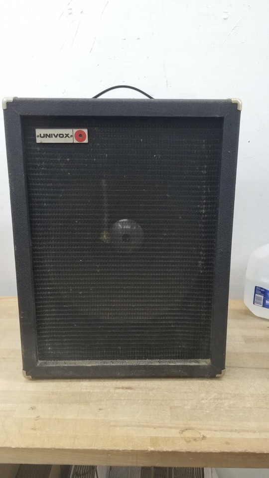 Vintage 1960s/70s Univox Head & Bass Guitar Amplifier 15" Red