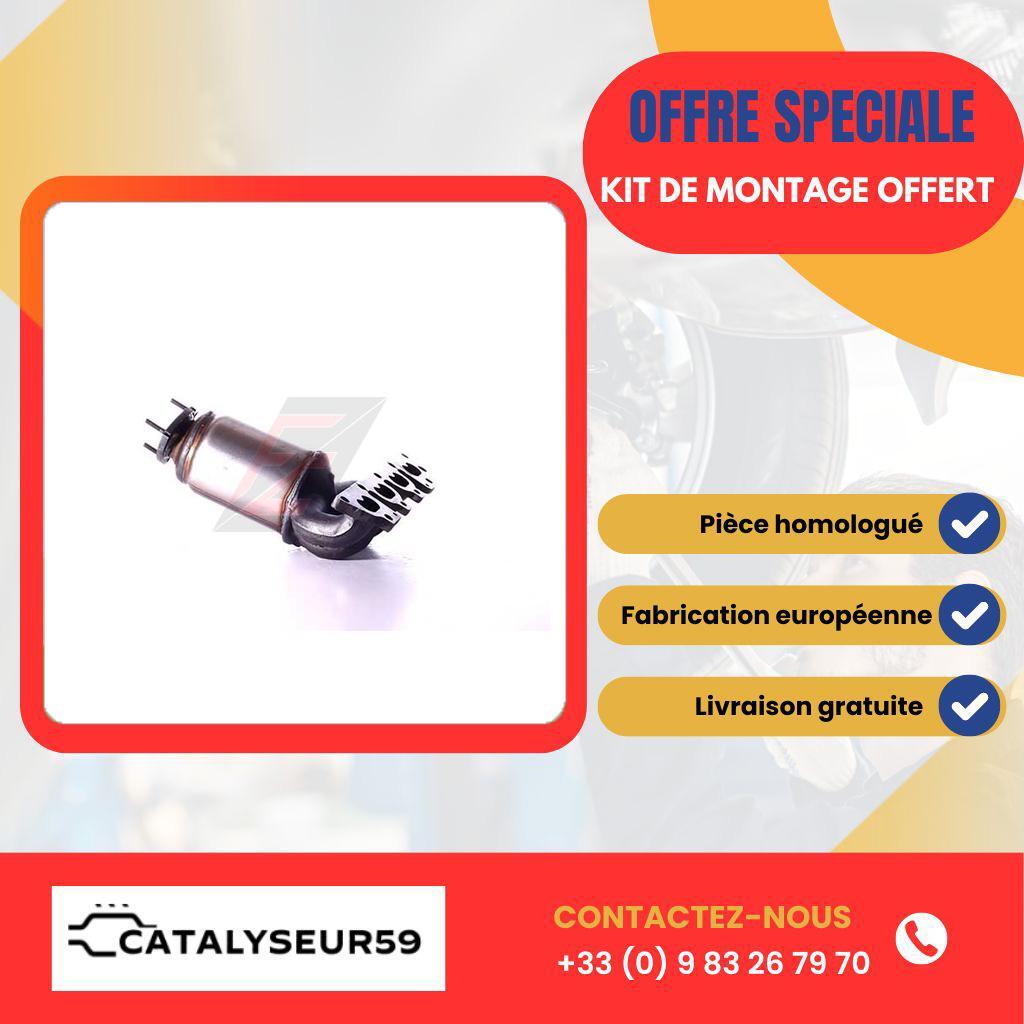 Catalyseur Opel Zafira 1.6i 16V en acier inoxydable premium pour Z16XE