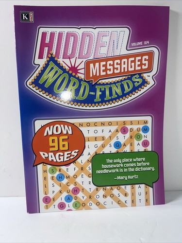 Hidden Messages Word Finds Puzzle Books Vol 164 Hunt Search - 第 1/4 張圖片