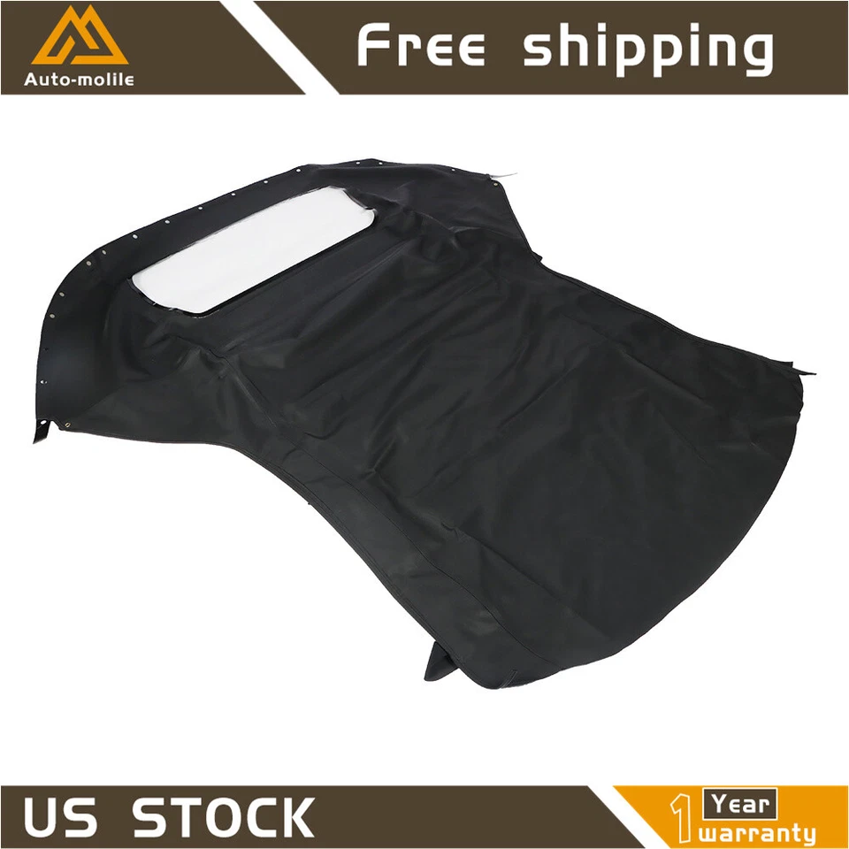 Convertible techo blando negro con ventana de plástico para Chrysler Sebring 1996 1997-2006 Foto 4 de 4