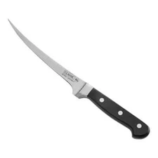Classic 7" Narrow Curved Flexible Fillet KniFe forged Full Tang Blade POM Handle