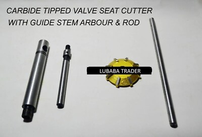 BEST VALVE SEAT CUTTER CARBIDE TIPPED 1.1/2'' 45 DEGREE 3/8'' GUIDE STEM +T HANDLE