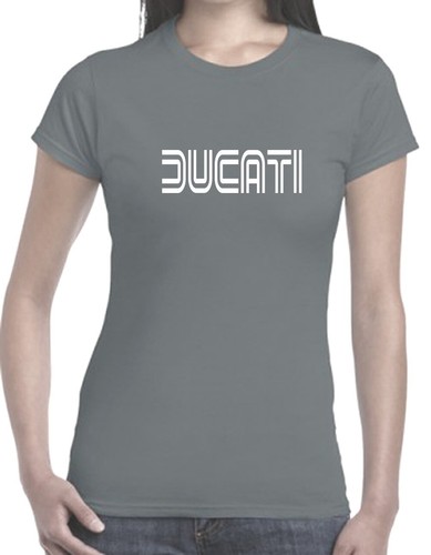 DUCATI T-Shirt TWIN LINE LOGO T Shirt Motorbike Men's ladies Singlets Tee's - Picture 13 of 33