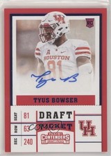 2017 Panini Contenders Draft Picks Ticket Blue Foil Tyus Bowser #296 Auto s3g