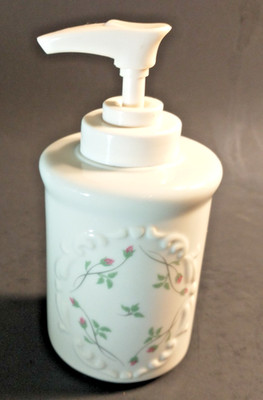 Lenox Rose Manor pump bottle for lotion or soap 5.25'' tall