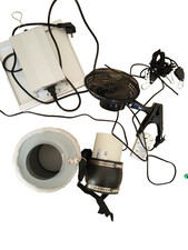 Growbox Komplettset XS 40x40cm, 75 W LED Lampe, Calumet alles inklusive