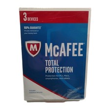 NEW SEALED McAFEE Antivirus Total Protection 2017 3 Devices 