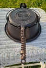 Griswold SLANT LOGO Cast Iron Waffle Maker Patd. Dec. 1, 1908 No. 7 High Base — photo 6