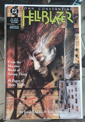 Hellblazer #1 1st Print John Constantine 1st Appearance Papa Midnite 1988 DC