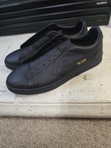 Zapatos negros Converse Pro de cuero talla baja 13 para hombre