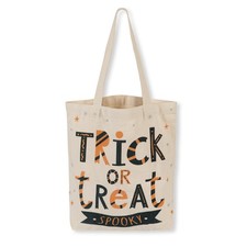 13.8" Large Halloween Tote Bag Trick or Treat Canvas Reusable Large Bucket fo...