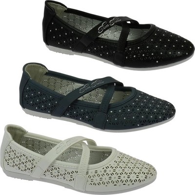 Tom Tailor Mädchen Sommer Ballerina 1172501 black white sky Gr.31-40