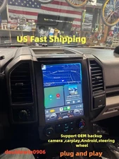 for Ford F150 Radio Upgrade 2015 2016 2017 2018,12.1inch QLED Touch Screen Stere