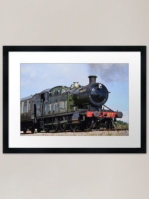 Hercules 4277 Steam Engine, South D Framed Wall Art Poster Canvas Print Picture