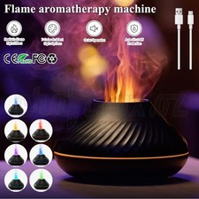 Flame Essential Oil Diffuser Ultrasonic Aromatherapy Air Humidifier Home Office