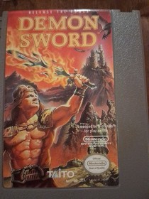 Nintendo Demon Sword NES Game - Original Box Cleaned Inside Tested