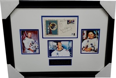 Jerry Carr Alan Bean Charles Conrad Jr Auto 1st Day Issue Cachet NASA Astronaut