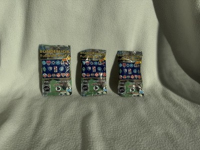 3 Booster -Bundesliga Fußball Pog Caps Original 1995 90er Spielzeug 6 POG 1 KINI