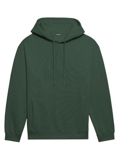 Theory Mens Colts Moisture-Wicking Stretch-Terry Hoodie in Pine Green-2XL 13890₽