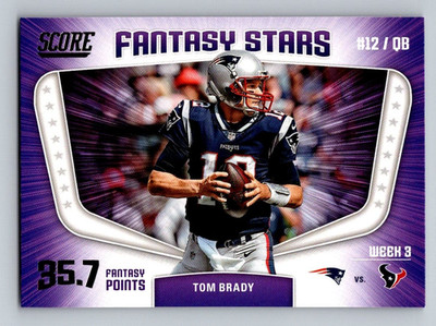 TOM BRADY 2018 Score Fantasy Stars Purple #6