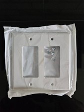 Wall Plate -2-gang - White