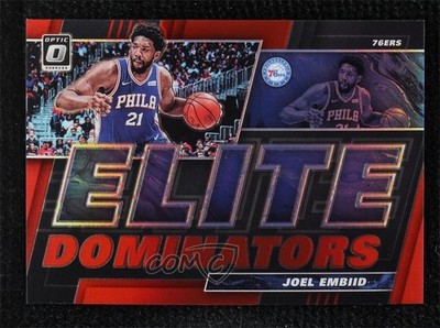 2019-20 Panini Donruss Optic Elite Dominators Red Prizm 17/99 Joel Embiid #3 7zf