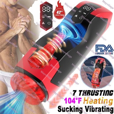 Automatic Male Masturbaters Telescopic Sucking Mastubator Cup Sex Toys for  Men | eBay