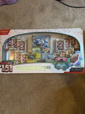 Pokemon TCG Scarlet & Violet 151 Blooming Waters Premium Collection Box Sealed