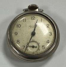 Vintage Westclox Scotty Open Face Pocket Watch, Running