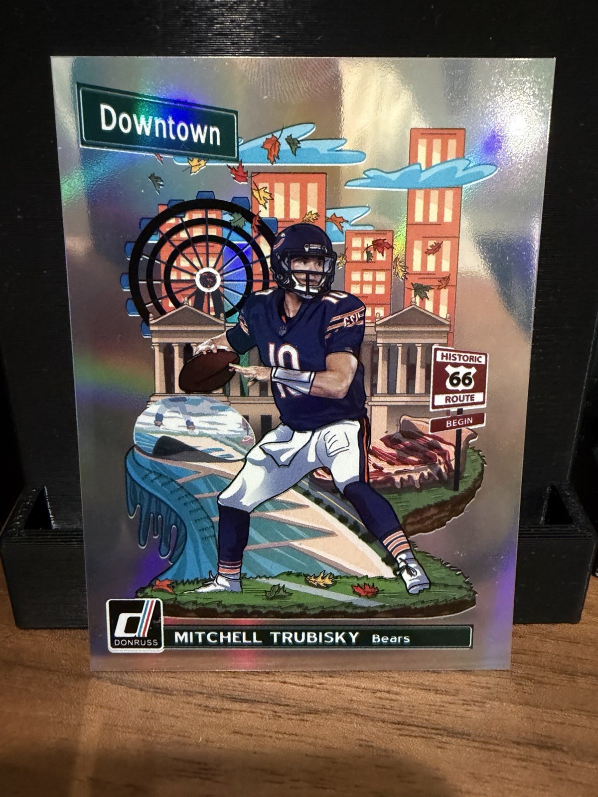 2018 Panini Donruss Mitchell Trubisky Downtown SSP Case Hit