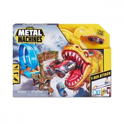 845218018368 Car track T-Rex Attack ZURU Metal Machines