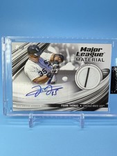 2023 Topps ~ FRANK THOMAS ~ GAME USED PATCH AUTO #'d /35 ~ White Sox 🔥