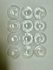 2" Pressed Jewels, Glass, Clear with nipple for stained glass