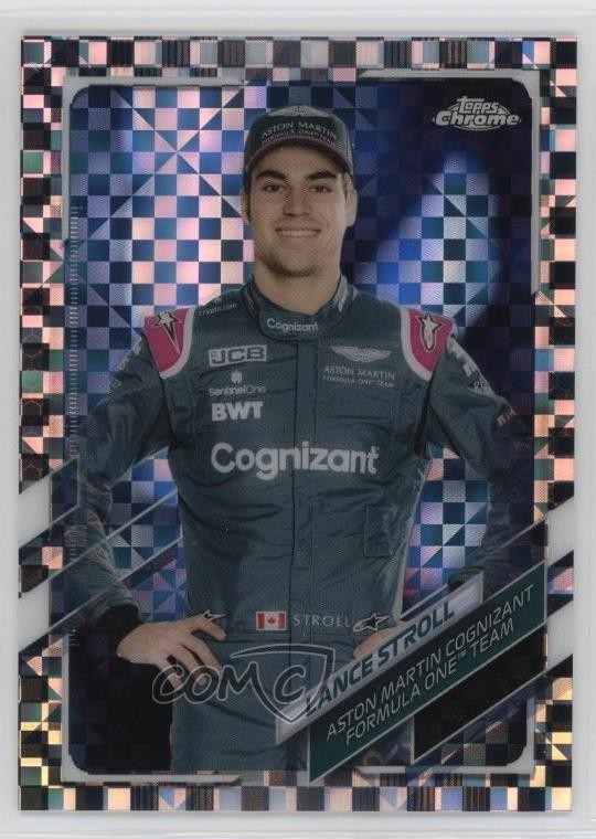 2021 Topps Chrome Formula 1 F1 Racers Checker Flag Refractor Lance Stroll 19wa