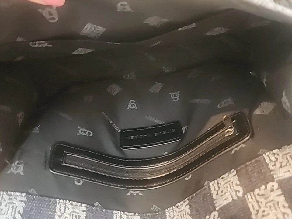 BOLSO DE MANO STEVE MADDEN MUJER JACQUARD DENIM Bandolera de Hombro Foto 3 de 4