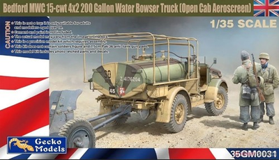 #ad Gecko Models 35GM0031 1 35 Bedford MWC 15 cwt 4x2 200 Gallon Water Bowser Truck $46.84