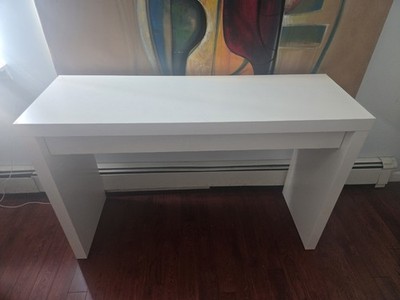 Ikea MALM Dressing Table  White, 47x16" | eBay