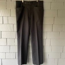 60s Vintage Jaymar Sansabelt Gray Stretch Waist Mens Slacks Pants 34x30