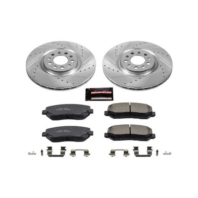 Power Stop K6538 Z23 Daily Driver Brake Pad and Z23 Evolution Brake Rotor Kit