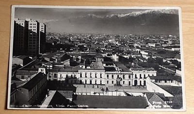 RPPC Chile Santiago panoramic view