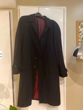 Vintage Pierre Cardin black cashmere blend coat men’s size 44