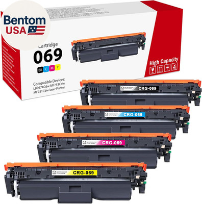 069 069H Toner Cartridge 4 Pack (Black, Cyan,Magenta, Yellow) Mf753Cdw 069 Toner