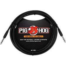 Pig Hog PTRS15 15' 1/4" TRS to TRS Instrument Cable