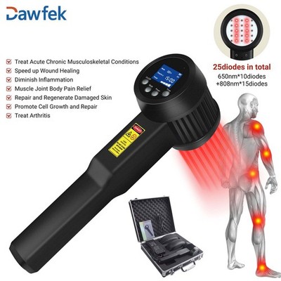 8W Therapeutic Laser for Neck Tension Trapezius Muscle Pain 650nm+808nm Support
