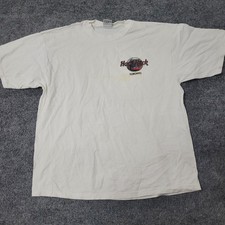Hard Rock Cafe T-Shirt Mens XL White Vintage Toronto Heavy Tee USA Made Graphic