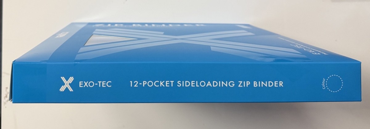 Vault X - 12 Pocket Sideloading Exo Tec Premium Zip Binder - Neon