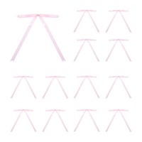"100 Stk. 5X7\" Twist Tie Schleifen Satinband Schleifen Geschenkschleifen Hellrosa"