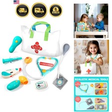 Doctor Kit for Toddlers 3-5 - Preschool Pretend Play Medical Kit with Stethos...